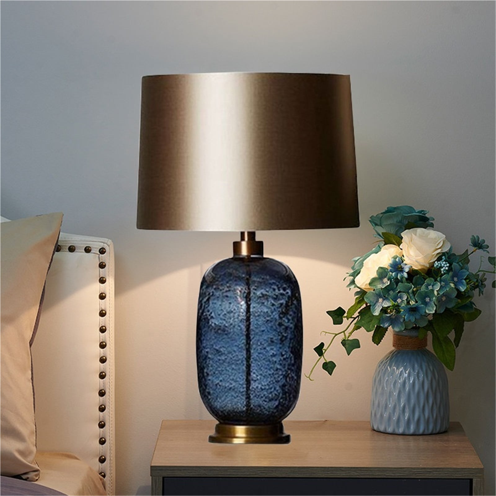 Table Lamps Luxury Glass Bottle Table Lamp Modern Glass Decor Desk Light Nightstand Night Lights