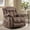 Brown, variant on Bonzy Home 37" Wide Adult Overstuffed Soft Velvet Manual Swivel Recliner Chair for Living Room,Dark Gray