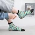 thumbnail image 5 of Bingfone Christmas Dachshund Design Patterned Men's Women's Casual Cotton Socks, 5 of 5