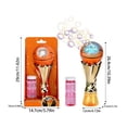 thumbnail image 2 of Basketball Trophy Bubble Machine, Basketball Trophy Bubble Wand,Basketball World Cup Bubble Machine,Light Up Bubble Maker,Bubble Blower,Party Birthday Bubbles Toy, Bubble Machine+Bubble Solution, 2 of 6