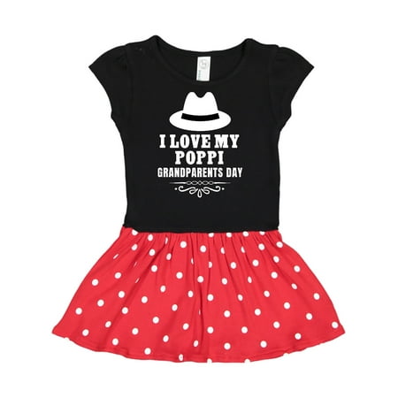 

Inktastic Grandparents Day I Love My Poppi Gift Toddler Girl Dress