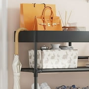 5-Tier Free Standing Shoe Rack, 30.9 Inches Shoe Shelf, Entryway Shoe Organizer Storage Cabinet, Black