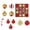 A, variant on Roiihwy Christmas Tree Decoration Pendant, Electroplated Special-shaped Plastic 40pc Christmas Ball Ornament, Hanging Decor for Holiday Tree Party Supplies