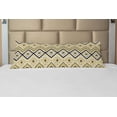 thumbnail image 1 of Ethnic Body Pillow Case Cover with Zipper, Native Motif with Rhombus Pattern Dots and Chevron Waves Print, Decorative Accent Long Pillowcase, Yellow Black and White, by Ambesonne, 1 of 1