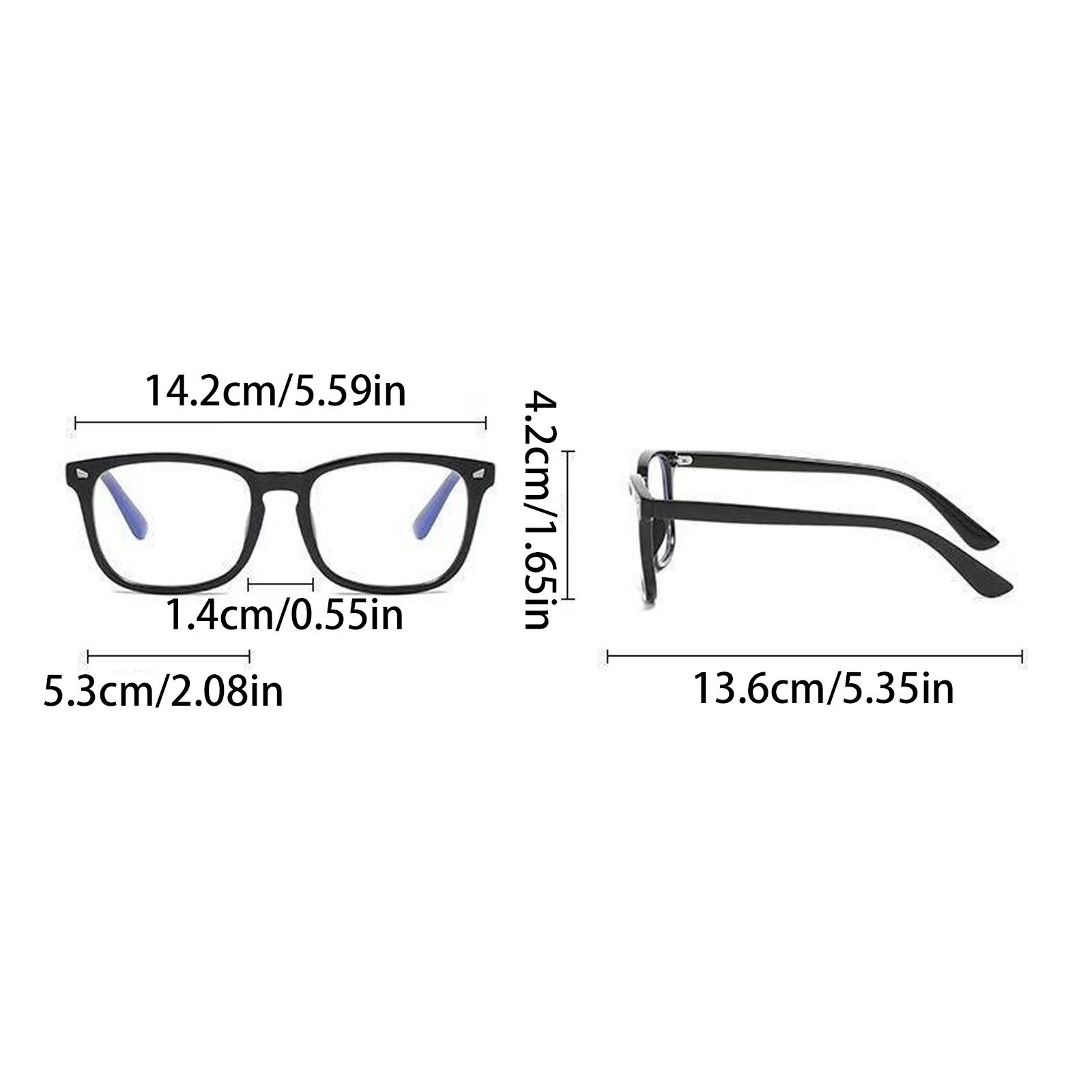 Hmoonory Vintage Style Digital Glasses With Blue Light Blocking 