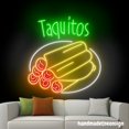 thumbnail image 4 of Handmadetneonsign Taquitos Neon Sign, Taquitos Led Light, Food Wall Art Decor, Restaurant Wall Decor 53555, 4 of 5