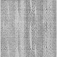 thumbnail image 5 of 9' X 12' Silver Gray And Graphite Botanical Leaves Washable Indoor Outdoor Area Rug, 5 of 5