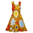thumbnail image 4 of 2024 Retro Flower Design Dress Sleeveless Floral Power Casual Dresses Summer Female Oversized Pretty Graphic Skate Dress, 4 of 7