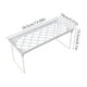 thumbnail image 3 of Rack de almacenamiento plegable de sobremesa | Stand y organizador de copas multiusos | Diseño de doble capa extensible plástico y metal | Blanco, 13,6x5,9x5,4 pulgadas, 12,4 x 7,7 x 6,3 pulgadas, 3 of 6