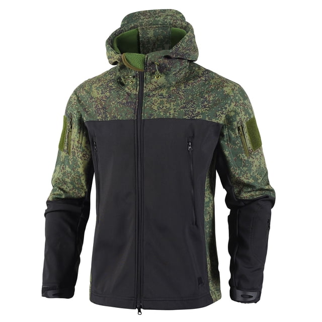 TIMIFIS Veste de Pluie Homme Mode Décontractée Coupe-Vent Imperméable Chaude à Capuche Veste Active Randonnée Voyage