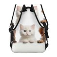 thumbnail image 4 of Easygdp Cute Kittens And Puppy Mochila Ergonómica Versátil para Laptop - Múltiples Bolsillos, Correas Ajustables, Unisex para Escuela, Viajes y Actividades al Aire Libre-One Size, 4 of 5