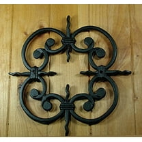 Speakeasy, Window or Gate Grille, Solid Iron, Black Finish Deco Grille #2