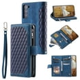 thumbnail image 1 of Nalacover for Samsung Galaxy S22 Flip Kickstand Wallet Case,Full Body Protection Luxury PU Leather Shockproof Magnetic Closure Zipper Pocket with Detachable Hand Strap&Shoulder Strap Cover.Blue, 1 of 10
