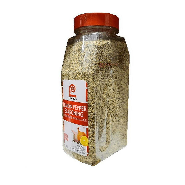 Lawry's Lemon Pepper Seasoning, 20.5 oz - One 20.5 Ounce Container of Lemon  Pepper Blend to Add a Burst of Fresh Flavor to Vegetables, Fish, Seafood