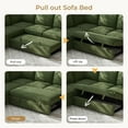 thumbnail image 5 of Neche Sectional Sofa with Storage Seat L Shaped Couch with Reversible Chaise Convertible Sectional Couches for Living Room, Green, 5 of 12