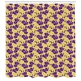 thumbnail image 3 of Orchids Shower Curtain, Tropical Violet Bouquets Blooming in Season Revival Exotic Flora Pattern, Fabric Bathroom Set with Hooks, 69W X 70L Inches, Purple and Mustard, by Ambesonne, 3 of 3