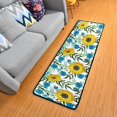 thumbnail image 3 of Dreamtimes Blooming Sunflowers Hallway Runner Rug 2'x6' Kitchen Rug with Rubber Backing Wild Blue Flowers Non Slip Entryway Rug Runner Washable Soft Area Rug for Hallway Bedroom Kitchen Decor, 3 of 6