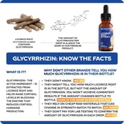 BioMatrix Licorice Root Extract | Raise Cortisol, Energy - Glycyrrhizin (1200 Drops, 2 fl oz)