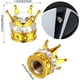 thumbnail image 2 of 4 Piezas Tapas de Válvula de Neumático Corona Bling Crystal Rhinestone Hecho a Mano Universal Cromado Corona Vehículo Cubiertas de Tapas de Válvula de Neumático de Coche, Accesorios, 2 of 5