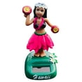 thumbnail image 3 of 2 Piezas Muñeca Cabezona Solar Hawaiana para Decoración del Tablero del Hogar, Juguete Bailarín rosa verde, 3 of 6