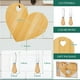 thumbnail image 2 of Juego de tablas para quesos Patelai Bridal Shower en forma de corazón, madera, 2 of 6