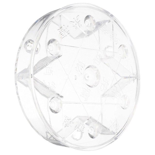 Acrylic Crystal Sphere Holder Transparent Display Base for Storage with Pattern