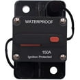 thumbnail image 1 of 150A Circuit Breaker with Manual Reset, Unbranded Waterproof 150 Amp Circuit Breaker 12V for Car Audio Boat ATV Marine RV Yacht, 12V - 48V DC, 1 of 8