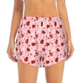 thumbnail image 2 of Lsque flowers and ladybugs Printed Women's Running Shorts with Liner Pockets,Elastic Quick Dry Workout Athletic Gym Yoga Shorts,Womens High Waist Shorts-Large, 2 of 7