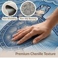 thumbnail image 6 of ODIKA 8'x10' Washable Area Rug Non-Shedding, Easy Care, Animals Nautical Creature Interlocking Wave Ring Motif Balanced for King Size Bedroom Under Bed, Master Suite, 6 of 7