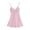 Pink, variant on Tumotour Nightgowns For Women Mini Dress Pajamas Loungewear Sleeveless Nightgown Solid Color Lace Sleepwear Chemise Lingerie Dress Tank Sleepwear Lace Nightshirt
