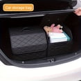 thumbnail image 4 of Car Trunk Organizer Storage Box | Collapsible Auto Cargo Storage Container for and , Faux Leather, Suitable for Various Car Models, 4 of 14