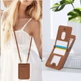thumbnail image 6 of for Samsung Galaxy Z Flip 7 Case with Card Holder Kickstand Crossbody Strap, PU Leather Wallet Case with Magnetic Closure Heavy Duty Protective Flip Cover for Z Flip 7 for Men Women, Brown, 6 of 9
