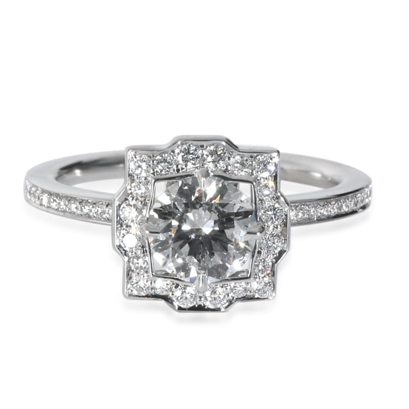 Pre-Owned Platinum Harry Winston Belle Micropavé Engagement Ring, .55 CT. E VVS1