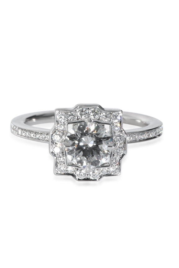 Pre-Owned Platinum Harry Winston Belle Micropav Engagement Ring, .55 CT. E VVS1