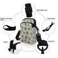 thumbnail image 5 of HELLHERO with Adjustable Strap Crossbody Bag for Women Outdoor Travel Daily Use Small Crossbody Purse Polyester 4.33"x1.97"x7.09", Varied Monochrome Leaves, 5 of 7