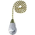 thumbnail image 1 of 77088 12 in. Brass & Clear Acrylic Pull Chain, 1 of 1