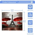 thumbnail image 4 of Coolnut 4 Pack Romantic Paris Pure Cotton Washcloths 12 x 12 Inch Reusable Absorbent Soft Cotton Face Towels Fingertip Towels Set for Gym Towels,Hotel and Spa Wash cloth, 4 of 7