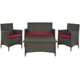 thumbnail image 2 of Safavieh Mojavi Indoor/Outdoor Contemporary Solid 4 Piece Set, 2 of 8