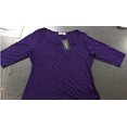 thumbnail image 3 of MAIF Femmes Confortable Décontracté Col Carré Manches 3/4 T-Shirt Coton Tops Pull-Over Fermeture Blouse, 3 of 3