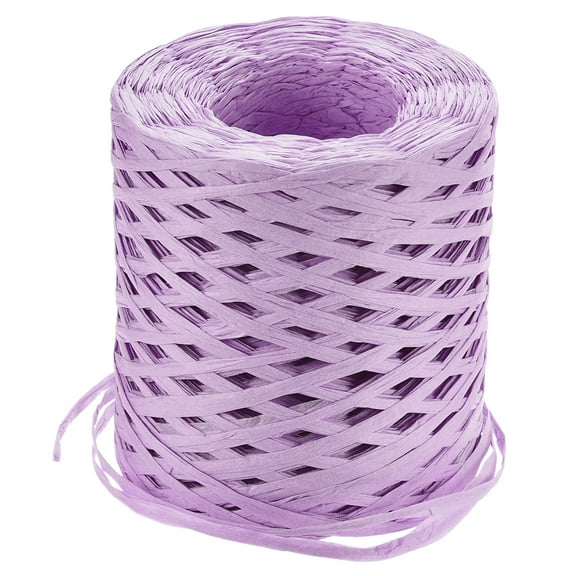 Uxcell Raffia Paper Craft Ribbon, 1/4 Inch 218 Yards Raffia String Packing Paper Twine, Purple