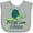 AC-Heather Grey, variant on Inktastic Port St. Lucie, Florida Happy Sea Turtle Boys or Girls Baby Bib