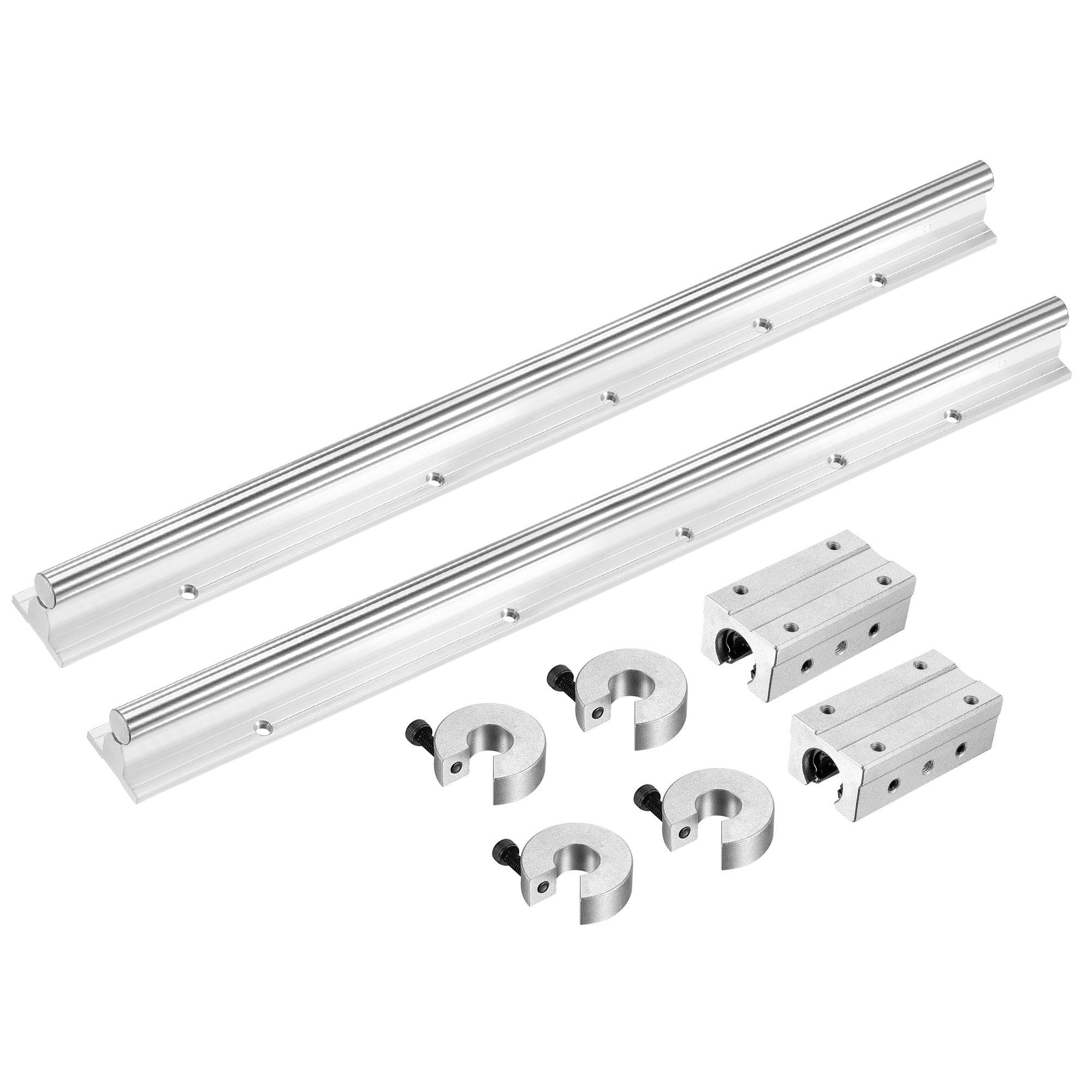 Linear Rail Bearings Kit 12mm x 500mm Linear Guide Rails SBR12LUU