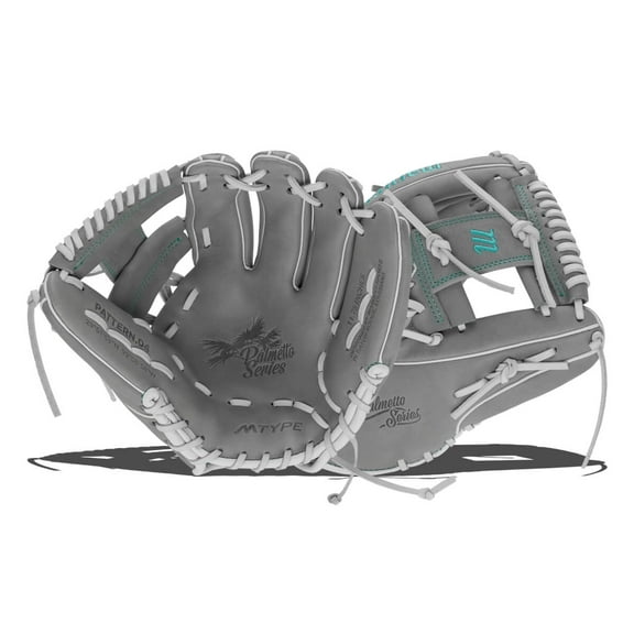 Marucci Palmetto 11.75" Fastpitch Softball Glove: MFG3PL44A2FP-GY Right Hand Thrower
