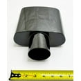 thumbnail image 6 of Exhaust Tip 2.25" Inlet 7.25 X 3.00 Outlet 8.50 Long WRR300775-225-BC-SS Rolled Rectangle Black Chrome 304 Stainless Steel Wesdon Exhaust Tip, 6 of 7