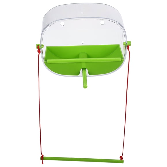 HEALEEP 1Jgo Comedero Transparente Para Pájaros Con Ventosa Ideal Para Exterior Color