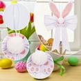 thumbnail image 1 of Fiudx Adornos de Pascua, Diseño de Orejas Iluminadas, Tela Suave, para Uso En Interiores y Exteriores, Ideal para Puertas y Ventanas, Un Pequeño Detalle Exquisito para Dormitorio y Chimenea (1 Juego), 1 of 7