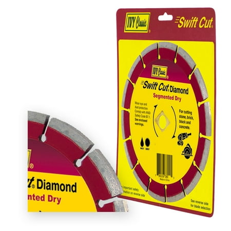 

Ivy Classic 7 5/8” 7/8” Arbor Swift Cut® Segmented Diamond Circular Saw Blade