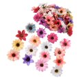 thumbnail image 1 of 50 piezas de pequeñas margaritas artificiales, flores falsas, cabezas de flores artificiales, cabezas de margaritas falsas, 1 of 6