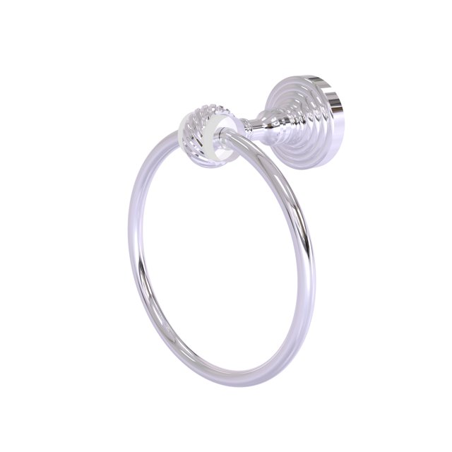 Pacific Grove Collection Anneau Porte-Serviette avec Accents Torsadés - Chrome Poli