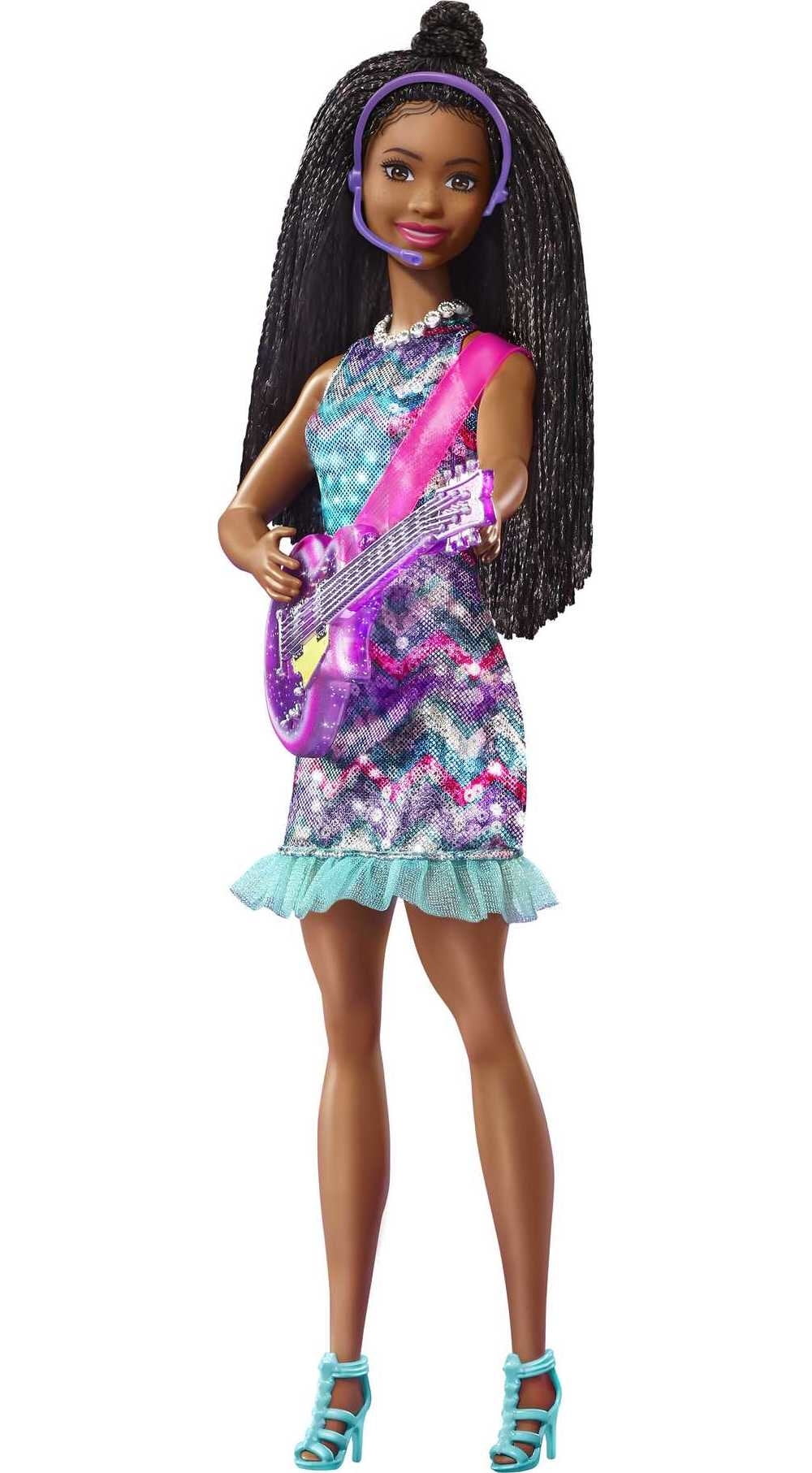 No doll. Pre-order Barbie's  my size 28 inch rainbow sparkly  DRESS 